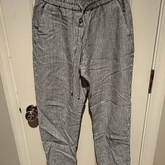 J.Crew Striped Drawstring Pants – Casual & Comfortable Summer Style - Picture 1 of 3